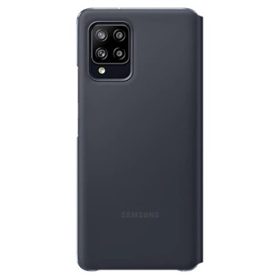 Samsung Galaxy A42 5G oficiāls S View Wallet Cover atvērams melns maciņš (maks) | Vacins.lv