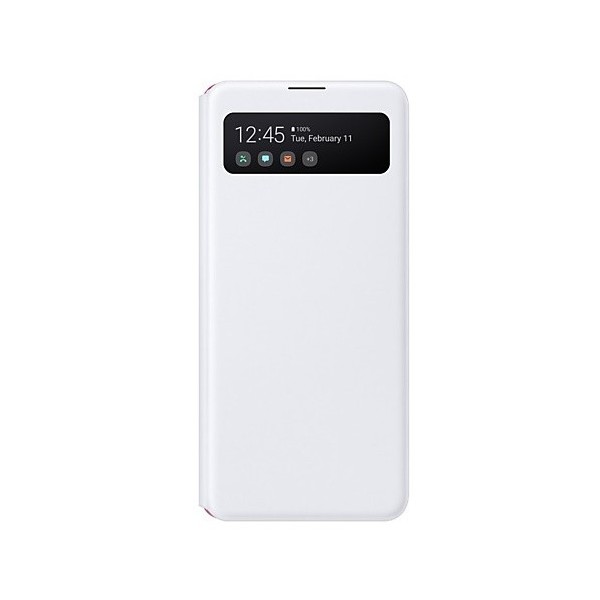 „Samsung“ S View Wallet Cover чехол-книжка - белый (Galaxy A41)