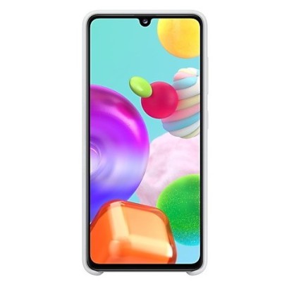 Samsung Galaxy A41 (A415F) „Samsung“ Silicone Cover твердый силиконовый чехол белого цвета | Vacins.lv