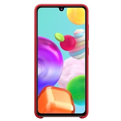 Samsung Galaxy A41 (A415F) „Samsung“ Silicone Cover твердый силиконовый чехол красного цвета | Vacins.lv
