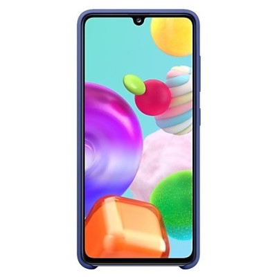 Samsung Galaxy A41 (A415F) „Samsung“ Silicone Cover твердый силиконовый чехол синего цвета | Vacins.lv