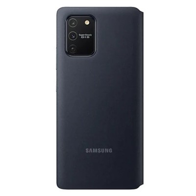 Samsung Galaxy S10 Lite (G970) оригинальный S View Wallet Cover EF-EG770PBEGEU открываемый чёрный кожаный чехол - книжка | Vacin