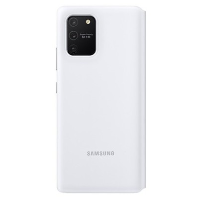 Samsung Galaxy S10 Lite (G970) oficiāls S View Wallet Cover atvērams balts maciņš (maks) | Vacins.lv