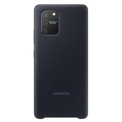 Samsung Galaxy S10 Lite (G970) „Samsung“ Silicone Cover твердый силиконовый чехол чёрного цвета | Vacins.lv