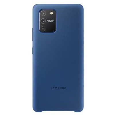 Samsung Galaxy S10 Lite (G970) „Samsung“ Silicone Cover твердый силиконовый чехол синего цвета | Vacins.lv