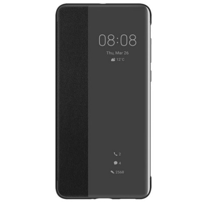 Официальный Huawei P40 Smart View Flip Cover чехол-книжка - чёрный | Vacins.lv