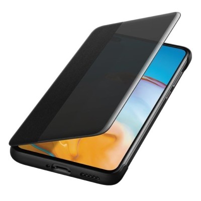 Oficiāls Huawei P40 Smart View Flip Cover melns atvērams maciņš (maks) | Vacins.lv