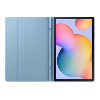 Оригинальный Samsung Galaxy Tab S6 Lite 10.4 (P615, P610, P613, P619) Book Cover EF-BP610 синий кожаный чехол-книжка | Vacins.lv