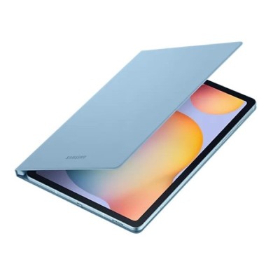 Оригинальный Samsung Galaxy Tab S6 Lite 10.4 (P615, P610, P613, P619) Book Cover EF-BP610 синий кожаный чехол-книжка | Vacins.lv