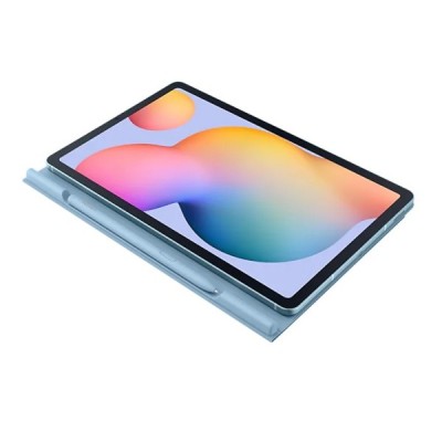 Оригинальный Samsung Galaxy Tab S6 Lite 10.4 (P615, P610, P613, P619) Book Cover EF-BP610 синий кожаный чехол-книжка | Vacins.lv