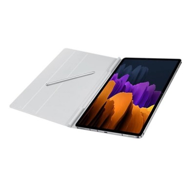 Оригинальный серый кожаный чехол-книжка для Samsung Galaxy Tab S7 FE 12.4", S7+ 12.4" (T976) Book Cover EF-BT970 | Vacins.lv
