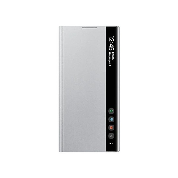 „Samsung“ Smart Clear View Cover чехол-книжка - серебристый (Galaxy Note 10)