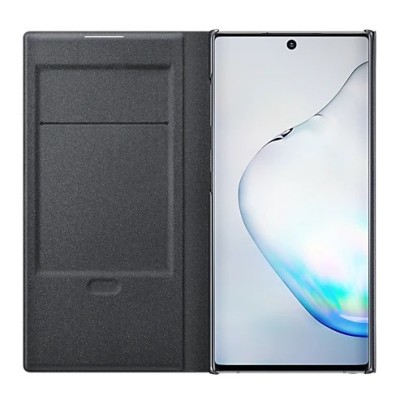 Samsung Galaxy Note 10 (N970F) оригинальный Smart Led View Cover открываемый чёрный кожаный чехол - книжка | Vacins.lv
