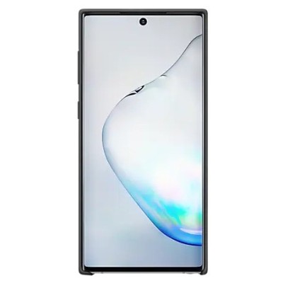 Samsung Galaxy Note 10 (N970F) „Samsung“ Silicone Cover твердый силиконовый чехол чёрного цвета | Vacins.lv