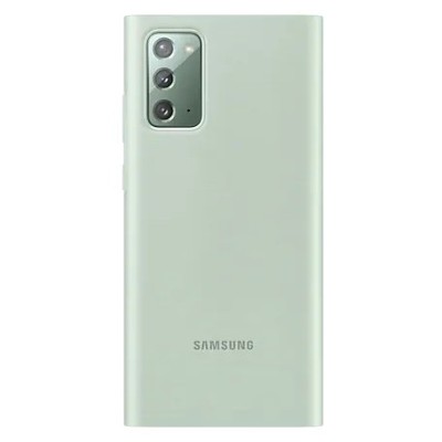 Samsung Galaxy Note 20 (N980F) оригинальный Smart Led View Cover открываемый мятный кожаный чехол - книжка | Vacins.lv