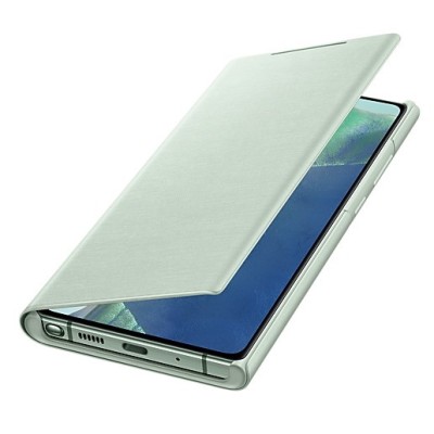 Samsung Galaxy Note 20 (N980F) оригинальный Smart Led View Cover открываемый мятный кожаный чехол - книжка | Vacins.lv