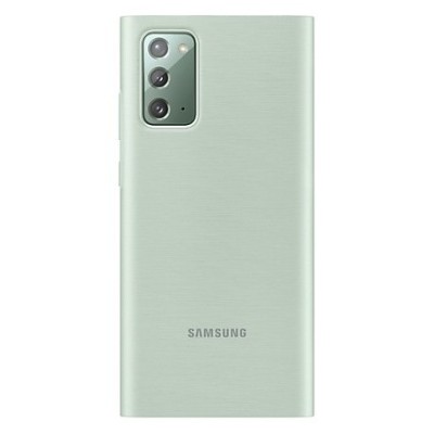 Samsung Galaxy Note 20 (N980F) oficiāls Smart Clear View Cover atvērams piparmētru maciņš (maks) | Vacins.lv