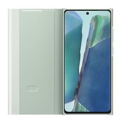 Samsung Galaxy Note 20 (N980F) oficiāls Smart Clear View Cover atvērams piparmētru maciņš (maks) | Vacins.lv