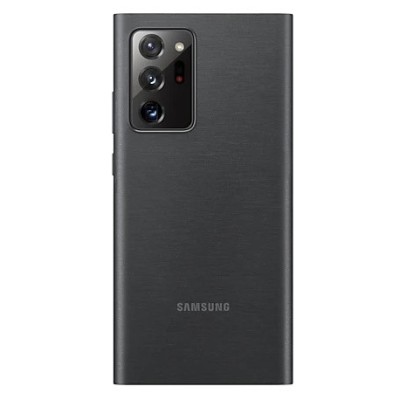 Samsung Galaxy Note 20 Ultra (N986F) oficiāls Smart Clear View Cover atvērams melns maciņš (maks) | Vacins.lv