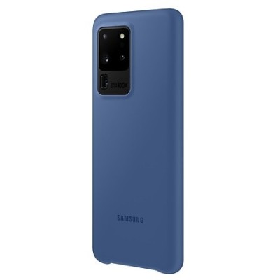 Samsung Galaxy S20 Ultra (G988) „Samsung“ Silicone Cover cieta silikona TPU tumši zils apvalks | vacins.lv