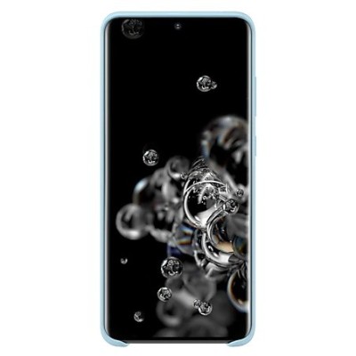 Samsung Galaxy S20 Ultra (G988) „Samsung“ Silicone Cover твердый силиконовый чехол светло-синего цвета | Vacins.lv