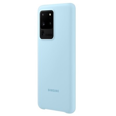Samsung Galaxy S20 Ultra (G988) „Samsung“ Silicone Cover твердый силиконовый чехол светло-синего цвета | Vacins.lv