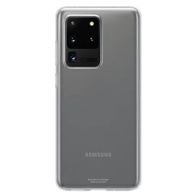 Samsung Galaxy S20 Ultra (G988) „Samsung“ Silicone Cover твердый силиконовый чехол прозрачный | Vacins.lv