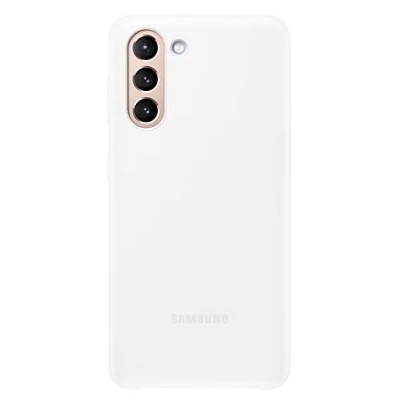 Samsung Galaxy S21 (G991B) Smart Led Cover белый пластиковый чехол | Vacins.lv