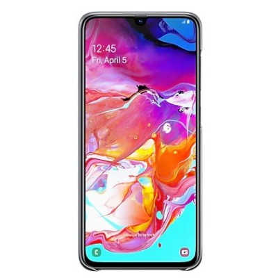 Samsung Galaxy A70 (A705F) „Samsung“ Gradation Cover твердый силиконовый чехол чёрного цвета | Vacins.lv
