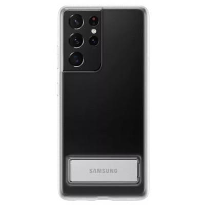 Samsung Galaxy S21 Ultra (G998B) „Samsung“ Clear Standing Cover cieta silikona TPU dzidrs apvalks | vacins.lv