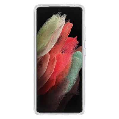 Samsung Galaxy S21 Ultra (G998B) „Samsung“ Clear Standing Cover cieta silikona TPU dzidrs apvalks | vacins.lv