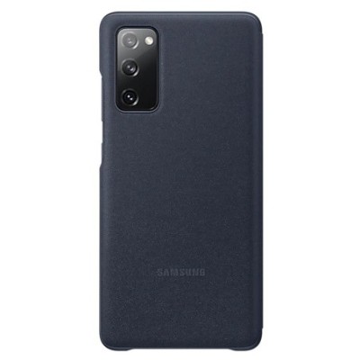 Samsung Galaxy S20 FE (Fan Edition) oficiāls Smart Clear View Cover atvērams tumši zils maciņš (maks) | Vacins.lv