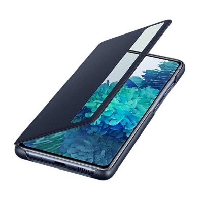 Samsung Galaxy S20 FE (Fan Edition) oficiāls Smart Clear View Cover atvērams tumši zils maciņš (maks) | Vacins.lv