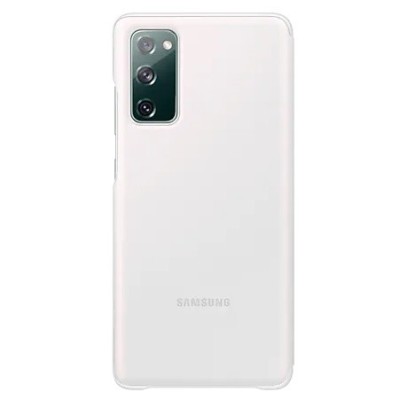 Samsung Galaxy S20 FE (Fan Edition) оригинальный Smart Clear View Cover открываемый белый кожаный чехол - книжка | Vacins.lv