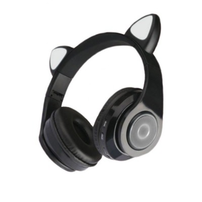 „Cat Ear“ Wireless bezvadu melnā austiņas (brīvroku ierīce) | Vacins.lv