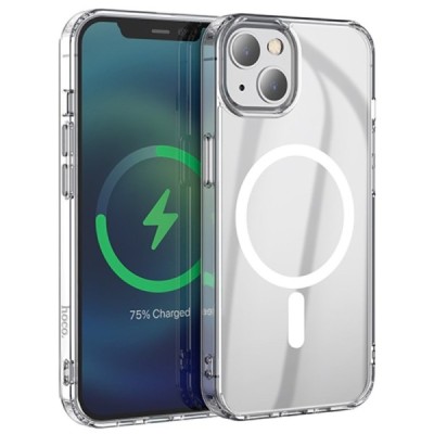 Hoco MagSafe Light Apple iPhone 13 dzidrs caurspīdīgs silikona (TPU) apvalks | Vacins.lv