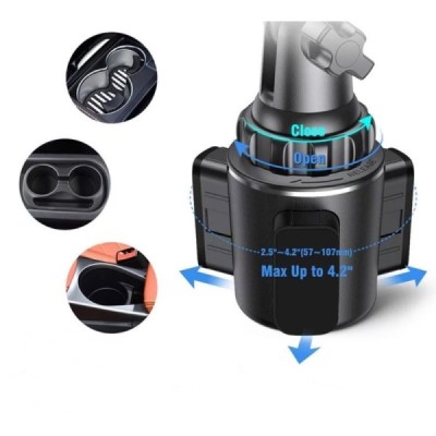 Universāls telefona autoturētājs Car Cup iespējams stiprināt pie kausa vietā | Vacins.lv
