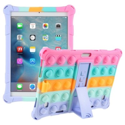 Apple iPad 9.7 (Air, Air 2 ,iPad 2 / 3 / 4) „Popit“ Bubble Kickstand rozs mīksta silikona (TPU) apvalks | Vacins.lv