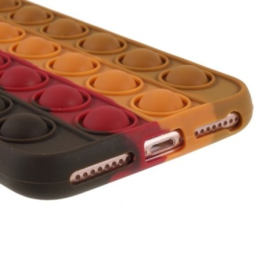 Apple iPhone 6 Plus (6s Plus, 7 Plus, 8 Plus) „Popit“ Bubble brūns mīksta silikona (TPU) apvalks | Vacins.lv