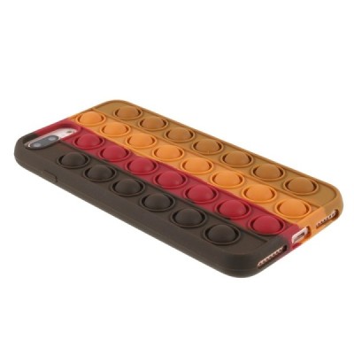 Apple iPhone 6 Plus (6s Plus, 7 Plus, 8 Plus) „Popit“ Bubble brūns mīksta silikona (TPU) apvalks | Vacins.lv