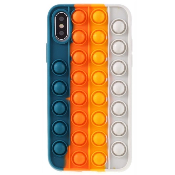 „Popit“ Big Bubble мягкий силиконовый (TPU) чехол - зелёный (iPhone X / Xs)