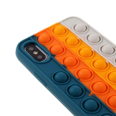Apple iPhone X (iPhone Xs) „Popit“ Bubble мягкий силиконовый чехол из TPU зелёного цвета | Vacins.lv