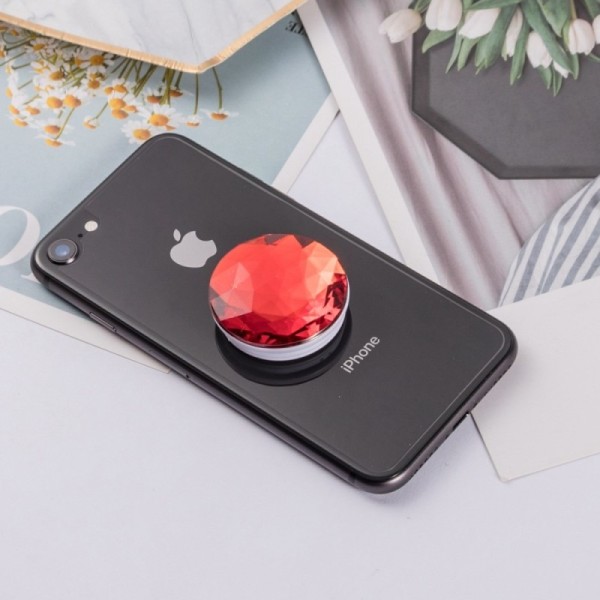 „PopSocket“ Diamond держатель для телефона - красный