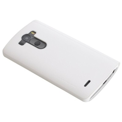 Rock Quick Circle LG G3 baltas atverčiamas dėklas - knygutė / Priedai.lt