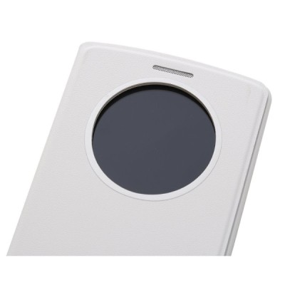 Rock Quick Circle LG G3 baltas atverčiamas dėklas - knygutė / Priedai.lt