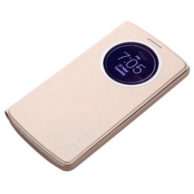 Rock Quick Circle LG G3 šampanieša atvēramais futrālis - grāmatiņa / Vacins.lv