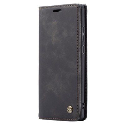 Xiaomi Mi 9 (Mi 9 Explorer) CaseMe Retro открываемый чёрный кожаный чехол – книжка | Vacins.lv