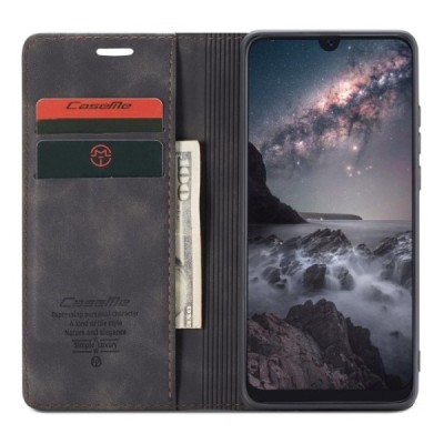 Xiaomi Mi 9 (Mi 9 Explorer) CaseMe Retro открываемый чёрный кожаный чехол – книжка | Vacins.lv