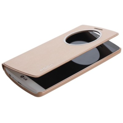 Rock Quick Circle LG G3 šampanieša atvēramais futrālis - grāmatiņa / Vacins.lv