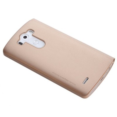 Rock Quick Circle LG G3 šampanieša atvēramais futrālis - grāmatiņa / Vacins.lv